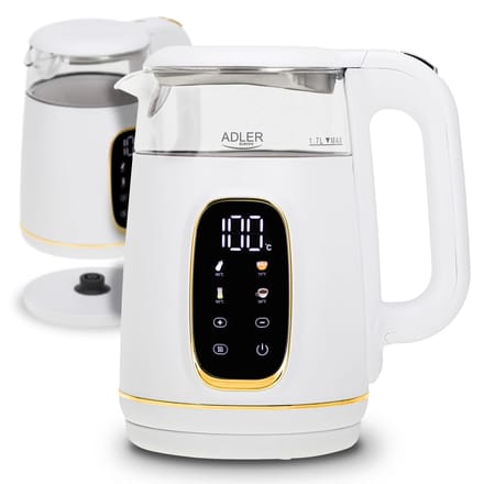 220W 1,7L waterkoker glas handmatige temperatuurinstelling temperatuuronderhoudsfunctie
