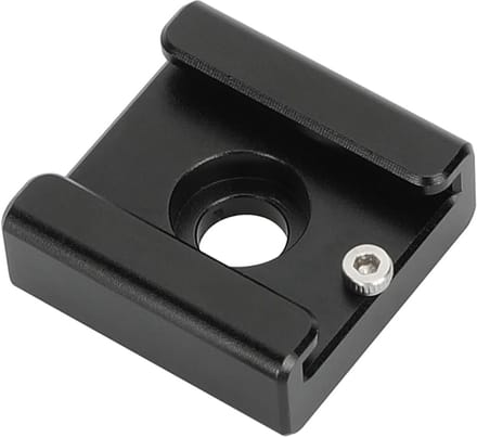 Koude Schoenhouder - Adapter - Camera Accessoires - Aluminium Constructie - 25mm - Zwart