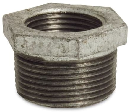 Tempergietfitting Reducering 1 1/4" x 1" - Draadfitting Verloopstuk