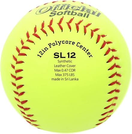 Set van 6 PVC Softballs - Standaard Formaat