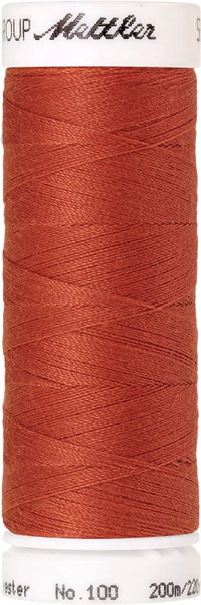 Amann Mettler Seralon Naaigaren – Reddish Ochre (1288) – 200 m – No. 100 – 100% Polyester – Per Stuk