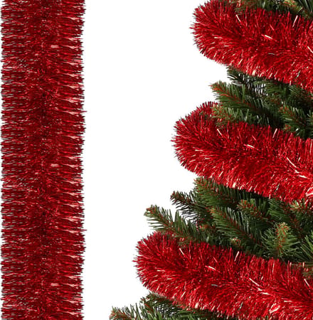 Springos Kerstslinger | Guirlande | Kerstversiering | 6 m | Rood