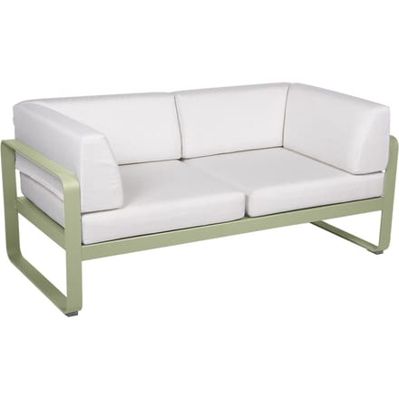 Fermob BELLEVIE club sofa 2 zits - 65 lindegroen mat - 81 witgrijs