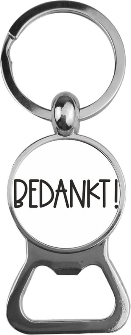 Bieropener Glas - Bedankt