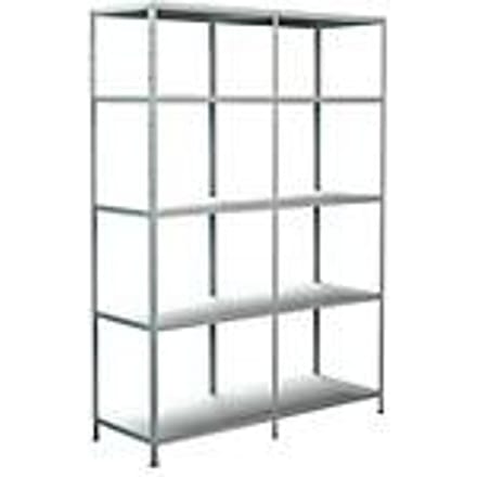Legborden zonder grendels, H 2000 x B 1400 x D 500 mm, wit