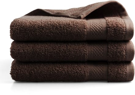 Katoenen handdoek - 3 stuks - 50x100 - chocoladebruin