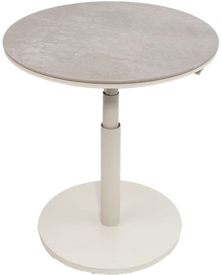 Padroni verstelbare bijzettafel sunny creme keramiek dia. 59 cm Oos...