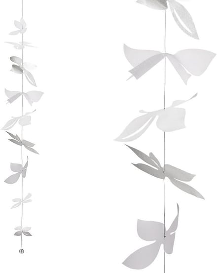Decoratieve zilveren ketting 120 cm - voor een warme interieursfeer