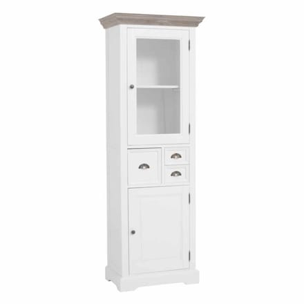 Tower Living - Fleur vitrinekast - 66 cm - wit