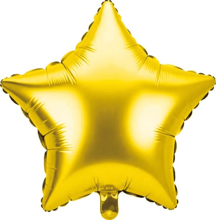 Foil balloon - Star gold