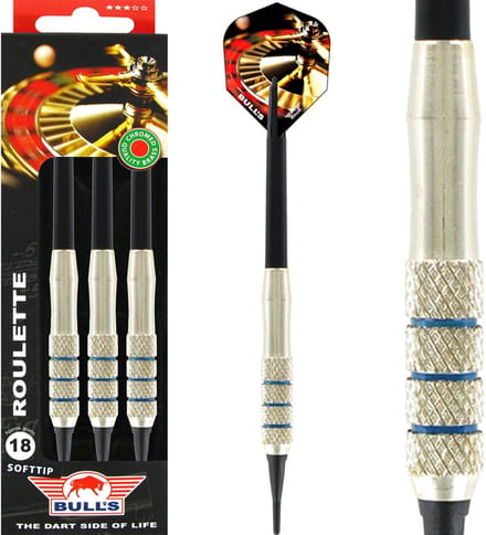 Bull's Roulette Brass A Soft Tip - Dartpijlen - 18 Gram