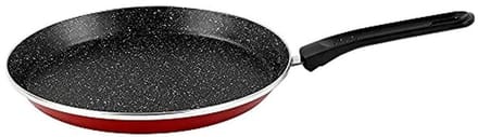 Pannen voor pannenkoeken 28 cm - Rood, geëmailleerd staal