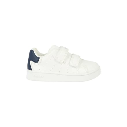 GEOX ECLYPER PEUTER Sneakers - WIT/NAVY BLAUW - Maat 24