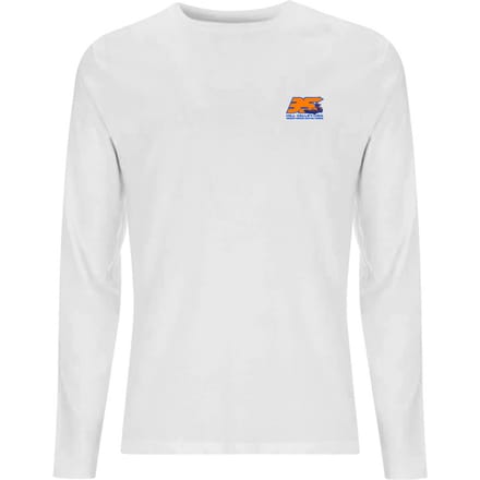Back To The Future 35 Hill Valley Front Men's Long Sleeve T-Shirt - White - M