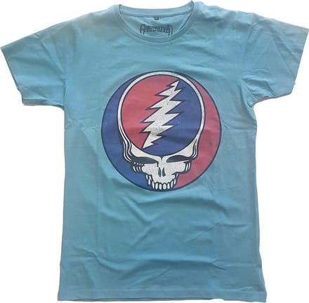 Grateful Dead - Steal Your Face Classic Heren Tshirt - M - Blauw