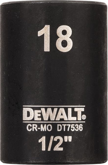 DeWALT DT7536 Krachtdop 1/2 kort | 18mm
