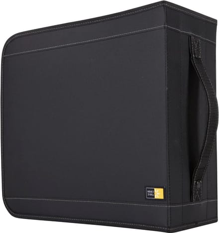 32-Disc CD Wallet Holds 32 Discs or 16 With Notes - Nylon (Black)