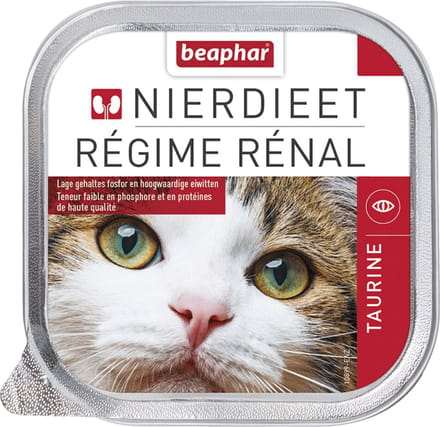 Beaphar Nierdieet Kattenvoer - Taurine - 16 x 100 g