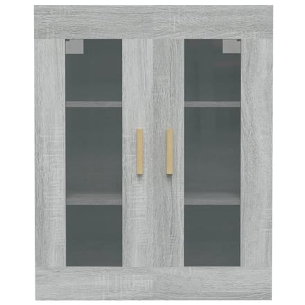 vidaXL - Bovenkast - 69,5x34x90 - cm - grijs - sonoma - eikenkleurig