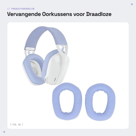 Dailygoods - Vervangende Oorkussens voor Draadloze Gamingheadset