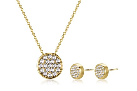 Di Lusso sieradenset collier met oorstekers Vere