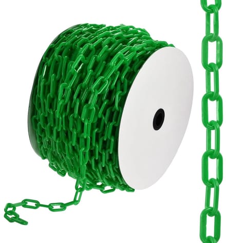 200 ft Plastic Eindketting, Veiligheidsketting voor Crowd Control, Tuin, Poort en Bouwprojecten, Groen