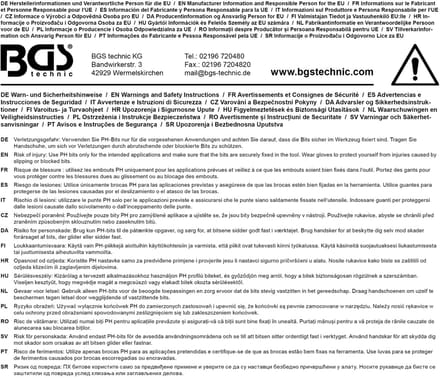 BGS Dopsleutelbit 3/8 kruiskop PH3