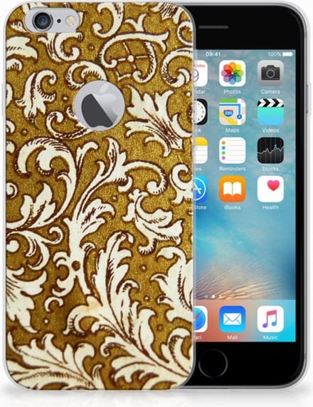 Siliconen Hoesje Apple iPhone 6 Plus | 6s Plus Barok Goud