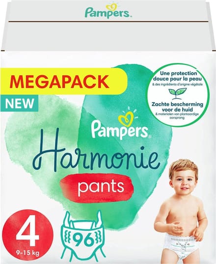 Pampers - Harmonie Pants - Maat 4 - Megapack - 96 luierbroekjes