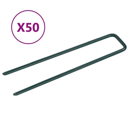 vidaXL - Kunstgraspennen - 50 - st - U-vormig - ijzer
