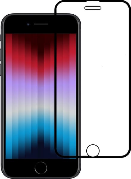 Screenprotector - Geschikt voor Apple iPhone SE (2022) - Full Cover - Gehard Glas - Beschermglas - Tempered Glass - Screen Protector