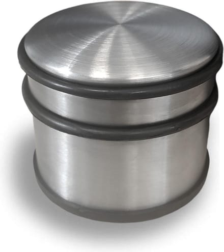 Viva Home Deurstopper 8 x 10 Cm - RVS Metaal - Rubber - Deurstopper voor buiten - en binnen