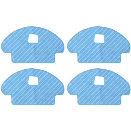 4pcs Lingettes de Rechange pour Nettoyeur Aspirateur Robot Deebot Ozmo 930/610 white