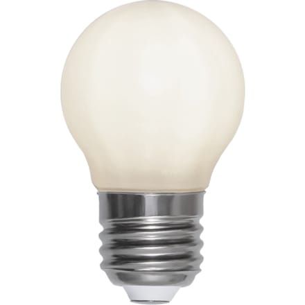 Standaard bol - E27 - 2W - Extra Warm Wit - 2700K - Opaal