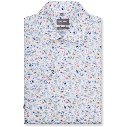 OLYMP Luxor Overhemd, Comfort Fit, New Kent, Wit