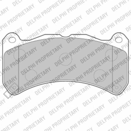 Remblokset DELPHI LP2211, voor