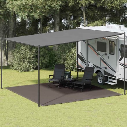 vidaXL - Tenttapijt - 400x400 - cm - antracietkleurig