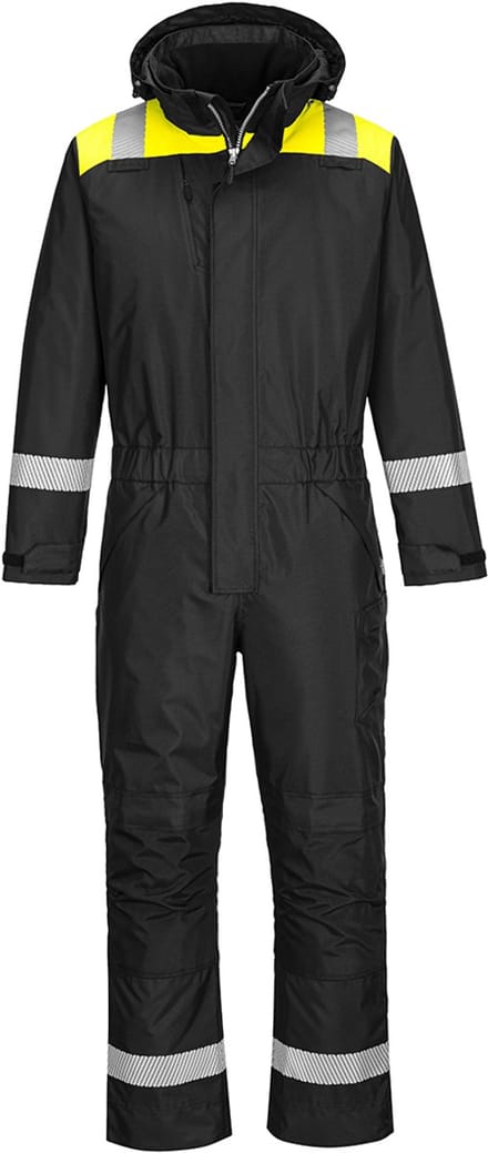 Portwest PW3 Winteroverall PW353 - Zwart/Geel - L
