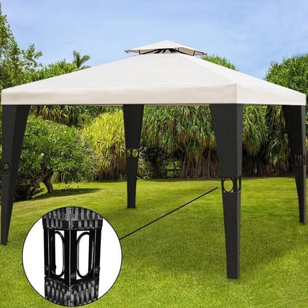 Paviljoen Partytent,  Poly Rotan 'Luxury' (3x4)