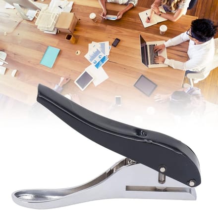 Handbediende Locher - Enkelgats Perforator - Papier Bewerken - Verstelbare Diepte - 25 Vel Capaciteit - Metaal