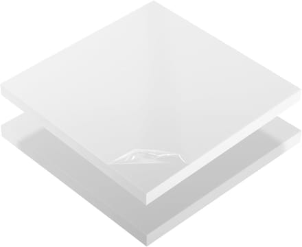 Kunststof Plaat - ABS Plaat - Doe-het-zelf - Hoge Slagvastheid - 100 x 49 cm - Wit