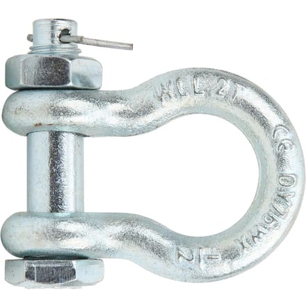 Manille d'ancre Acier allié Robuste Type en U avec Écrou Pièces de Machine de Levage de Navire 1 Pièce 6.5t Ancre white