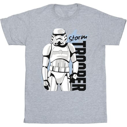 Star Wars Jongens Storm Trooper T-Shirt (Sportgrijs)