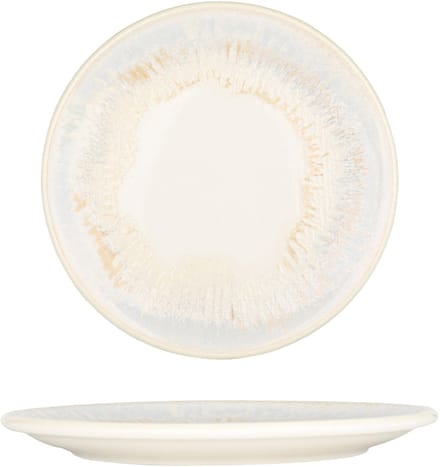 By Bone Dessertbord - Wave - Porselein - 17 cm - set van 6