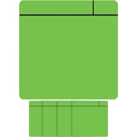Magneet scrum - 75x75mm - groen - 5 stuks