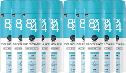 8 x 4 Deo Spray No 19 - Pure Freshness - 12 x 150 ml