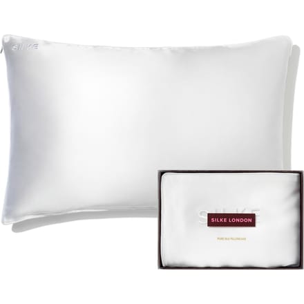 SILKE Silk Pillowcase - Queen - White