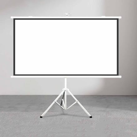 Projectiescherm - Filmscherm - Thuisbioscoop - Intrekbaar ontwerp - 50 inch 16:9 - Wit