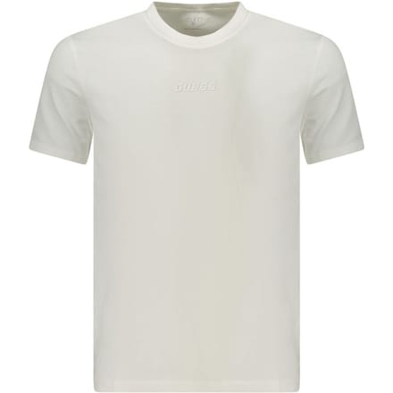 Guess Jeans Witte Katoenen T-Shirt voor Mannen