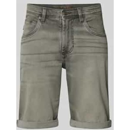 Bermuda’s in 5-pocketmodel met omgeslagen zoom